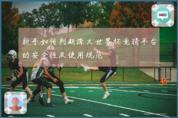 新手如何判断烽火世界杯竞猜平台的安全性及使用规范