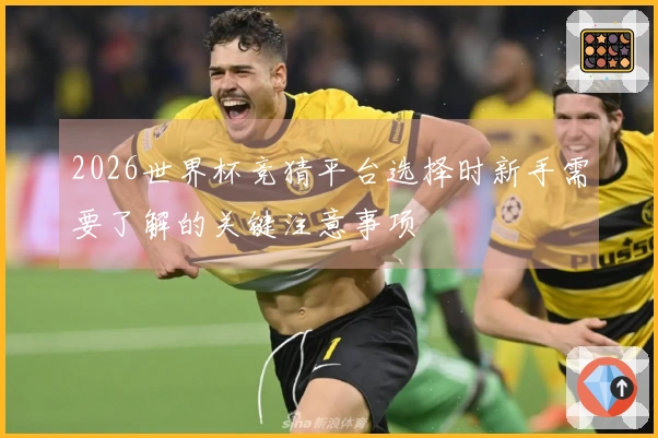 2026世界杯竞猜平台选择时新手需要了解的关键注意事项